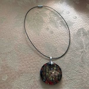 Round Art Glass Choker